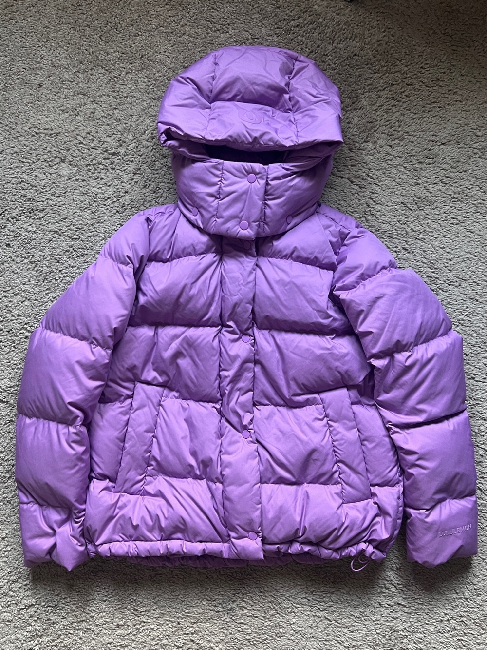 $298 Lululemon Wunder Puff Jacket Purple Blossom Light size 6